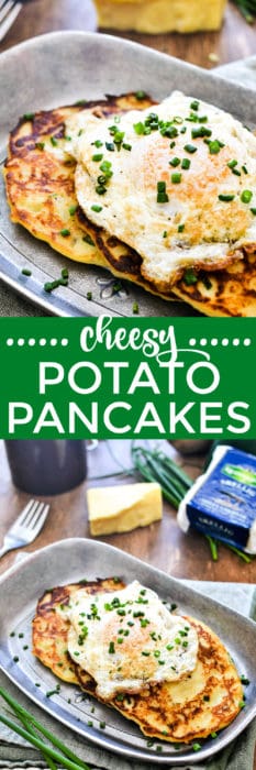 Cheesy Irish Potato Pancakes