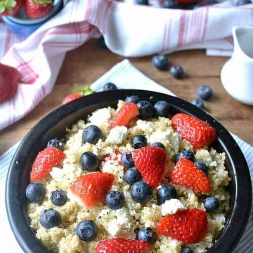 Red, White & Blue Berry Quinoa Salad Lemon Tree Dwelling