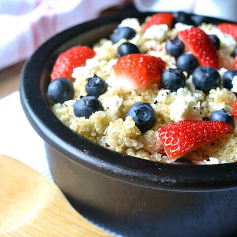 Red, White & Blue Berry Quinoa Salad