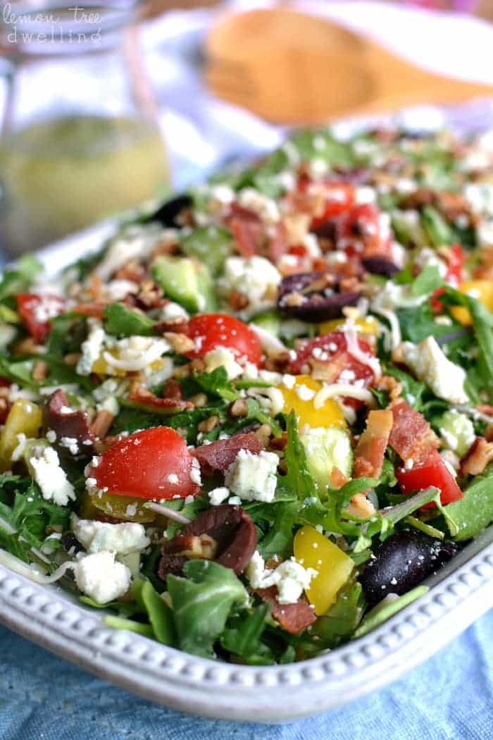 3Cheese Loaded Italian Salad Lemon Tree Dwelling