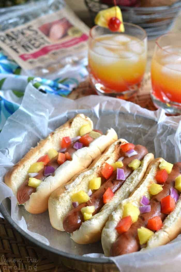 hawaiian luau finger foods