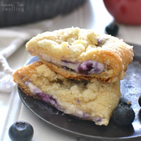 Blueberry Cheesecake Crescent Rolls