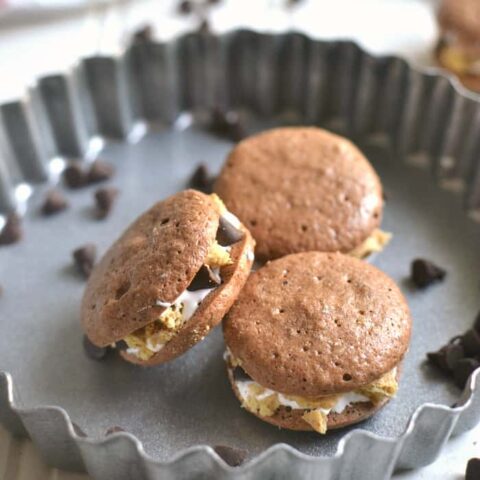 Skinny S'mores Macarons