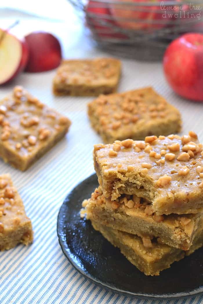 Apple Toffee Blondies Lemon Tree Dwelling