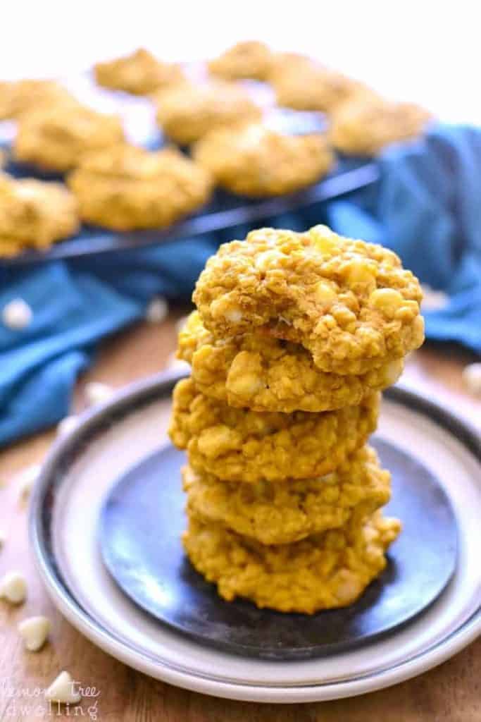 Pumpkin Oatmeal White Chocolate Chip Cookies – Lemon Tree Dwelling