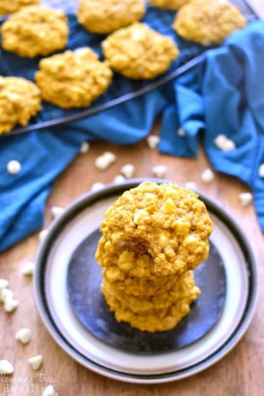 Pumpkin Oatmeal White Chocolate Chip Cookies – Lemon Tree Dwelling