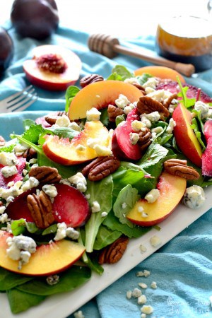 Stone Fruit Salad with Pecans & Blue Cheese – Lemon Tree Dwelling