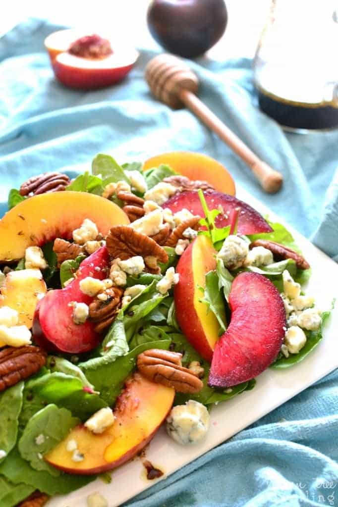 Stone Fruit Salad with Pecans & Blue Cheese Lemon Tree Dwelling