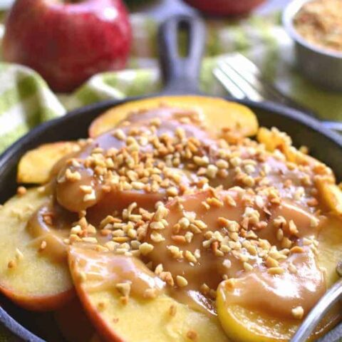 Skillet Caramel Apples