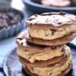 Peanut Butter Chocolate Sandwich Cookies combine chewy chocolate cookies and creamy peanut butter filling. The best peanut butter sandwich cookies recipe!