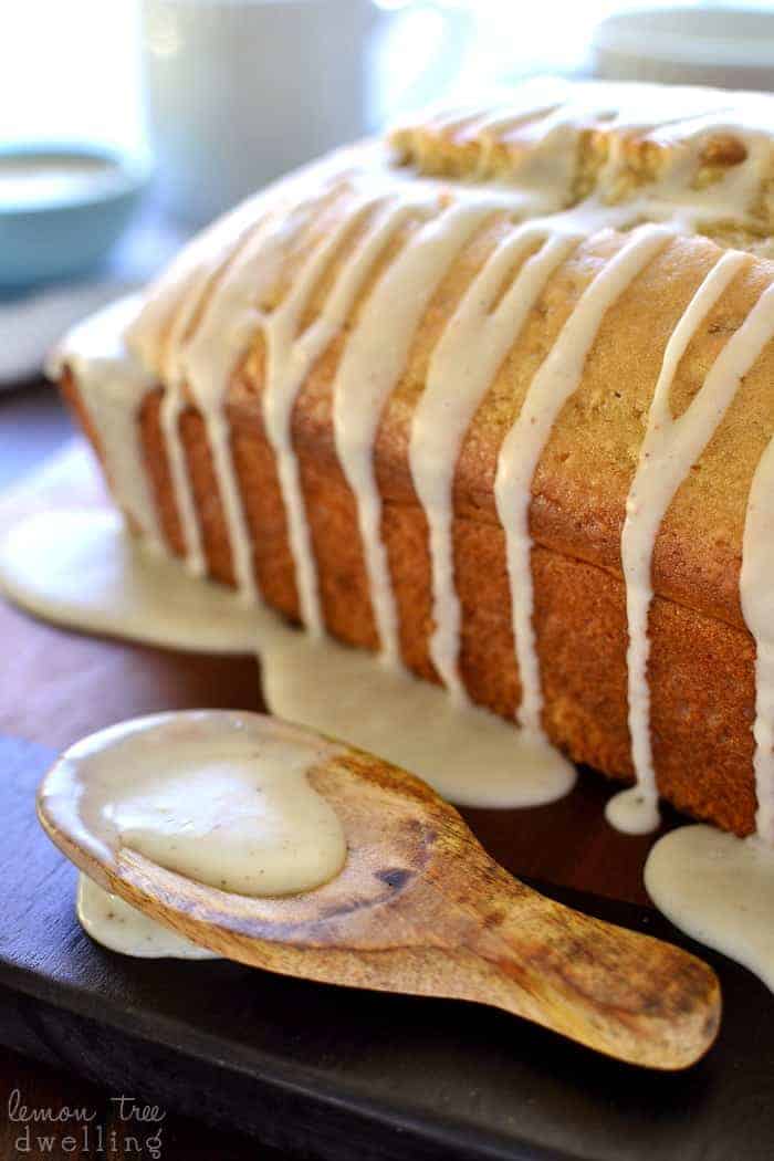 Dairy Free Glazed Eggnog Bread