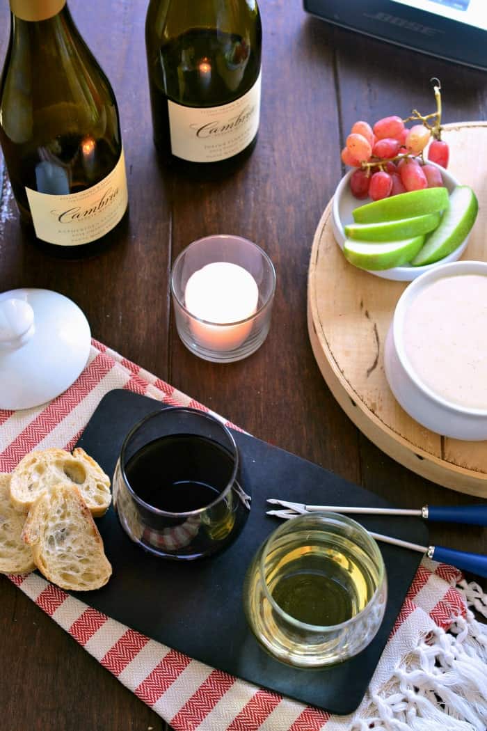 fondue date night lemon
