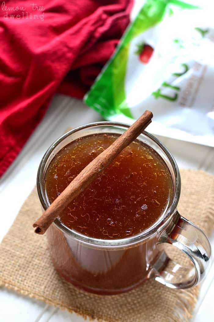 Skinny Hot Buttered Rum - Lemon Tree Dwelling Skinny Hot Buttered Rum is packed with the delicious flavors of cinnamon, nutmeg, ginger, and brown sugar. This hot drink is all lightened up for the holidays!