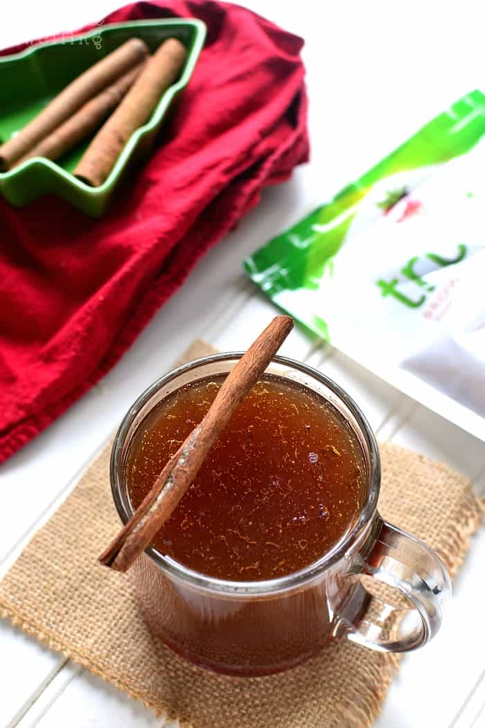 Skinny Hot Buttered Rum - Lemon Tree Dwelling Skinny Hot Buttered Rum is packed with the delicious flavors of cinnamon, nutmeg, ginger, and brown sugar. This hot drink is all lightened up for the holidays!