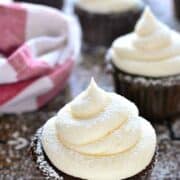 Chocolate Coconut Cupcakes are rich, chocolatey, and infused with delicious coconut flavor. These decadent cupcakes come together in less than 30 minutes and couldn't be easier to make!