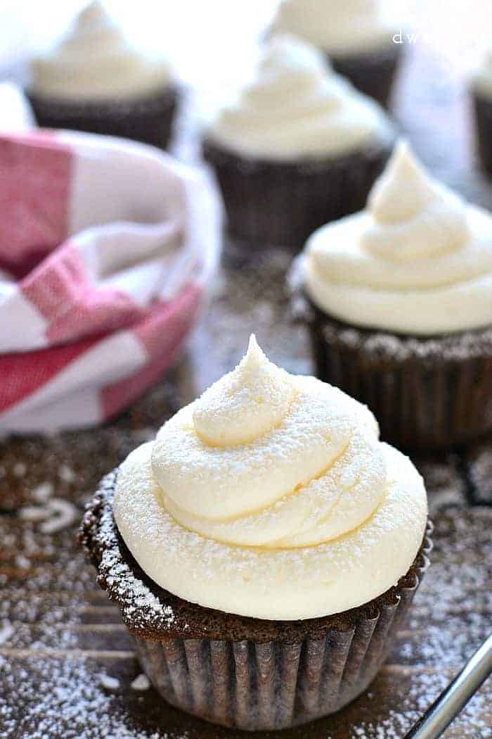 Chocolate Coconut Cupcakes are rich, chocolatey, and infused with delicious coconut flavor. These decadent cupcakes come together in less than 30 minutes and couldn't be easier to make!