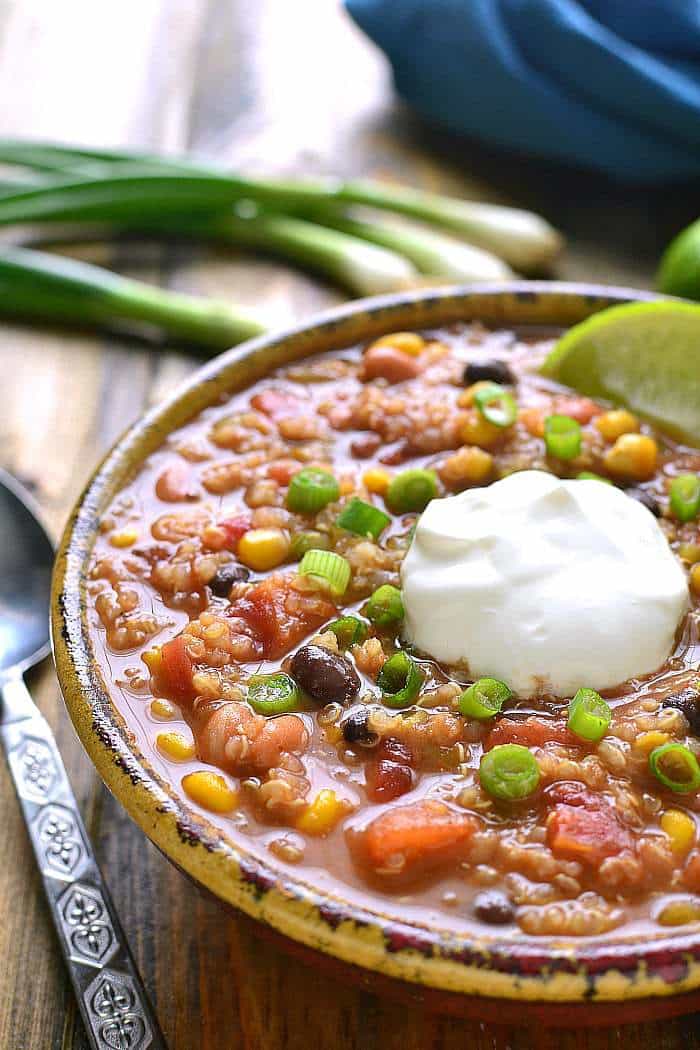 Quick & Easy Quinoa Taco Soup Lemon Tree Dwelling
