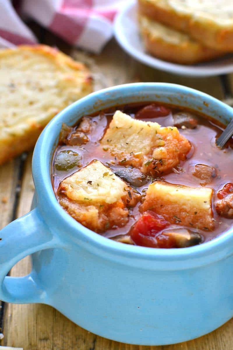 Italian Sausage Pizza Soup | Lemon Tree Dwelling