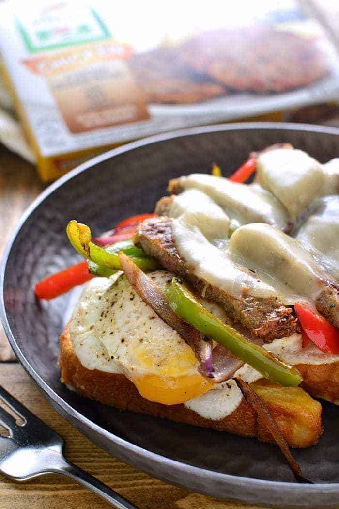 These Breakfast Cheesesteaks are everything you could want in a breakfast sandwich!