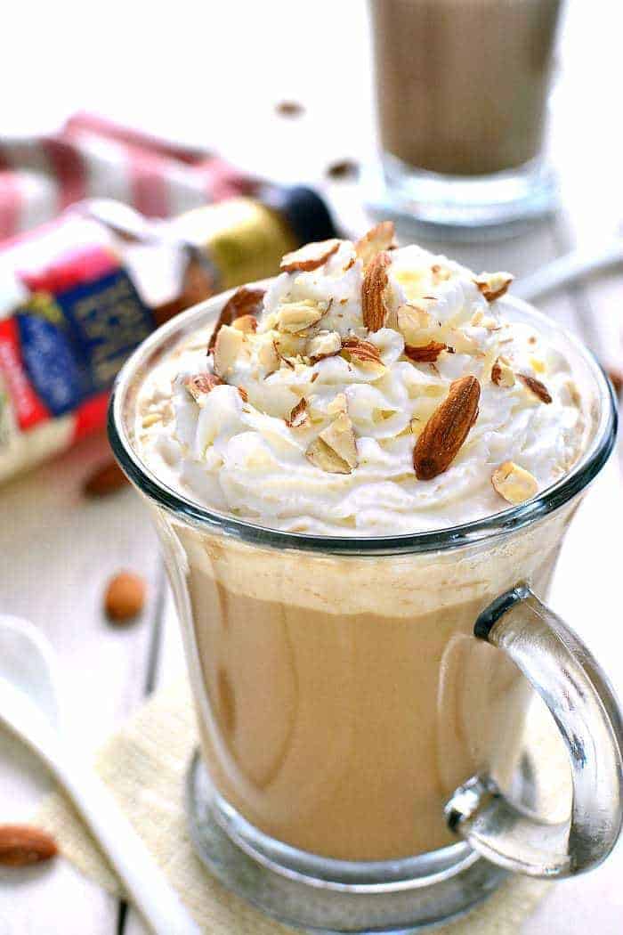 This Vanilla Almond Latte combines the classic flavors of vanilla and almond in a delicious hot drink that's easy to make. This 5 minute latte will rival your neighborhood coffee shop!