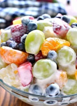 creamy Ambrosia fruit salad