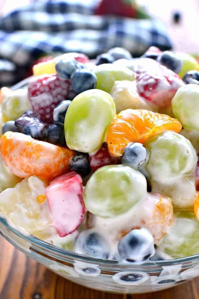 creamy Ambrosia fruit salad