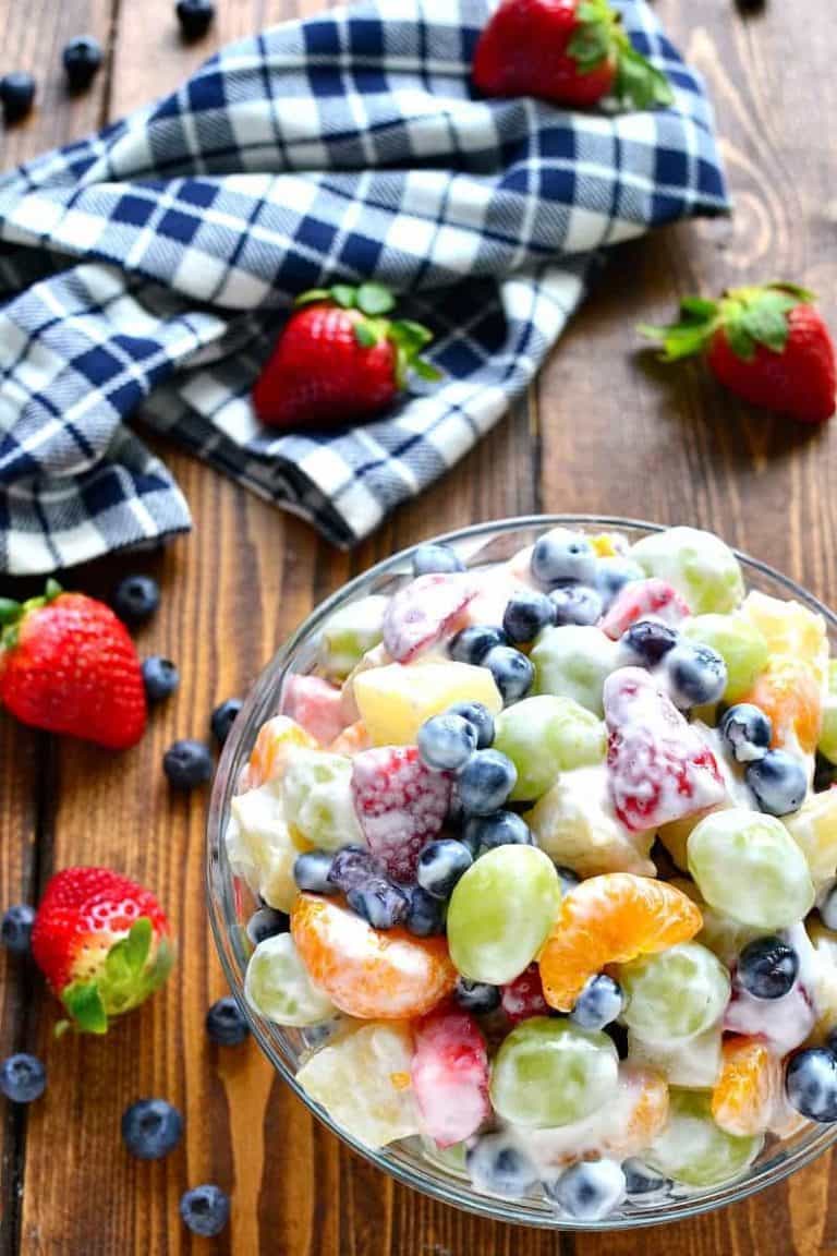 Skinny Ambrosia Fruit Salad
