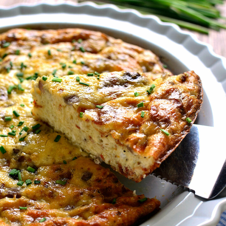 Crustless quiche clearance