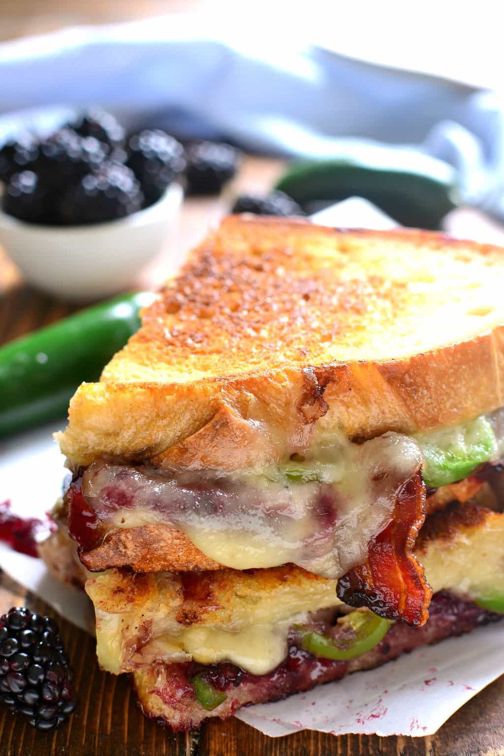 Blackberry Bacon Grilled Cheese