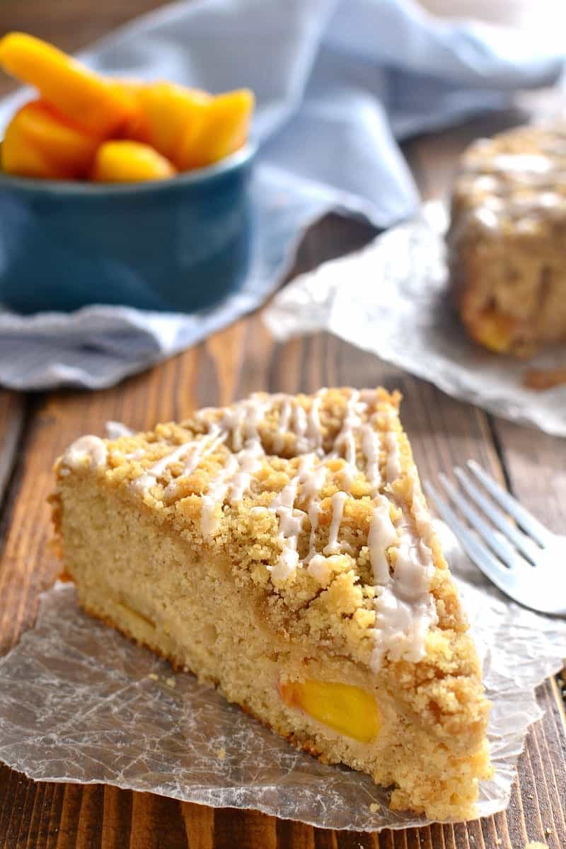 Peach Coffee Cake With Frozen Peaches Peach Coffee Cake With Frozen Peaches