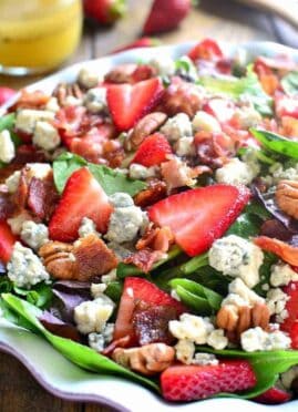 Strawberry Blue Cheese Salad