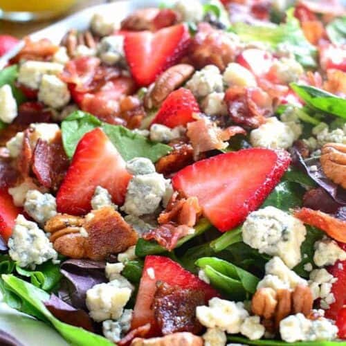 Strawberry Bacon Blue Cheese Salad Lemon Tree Dwelling