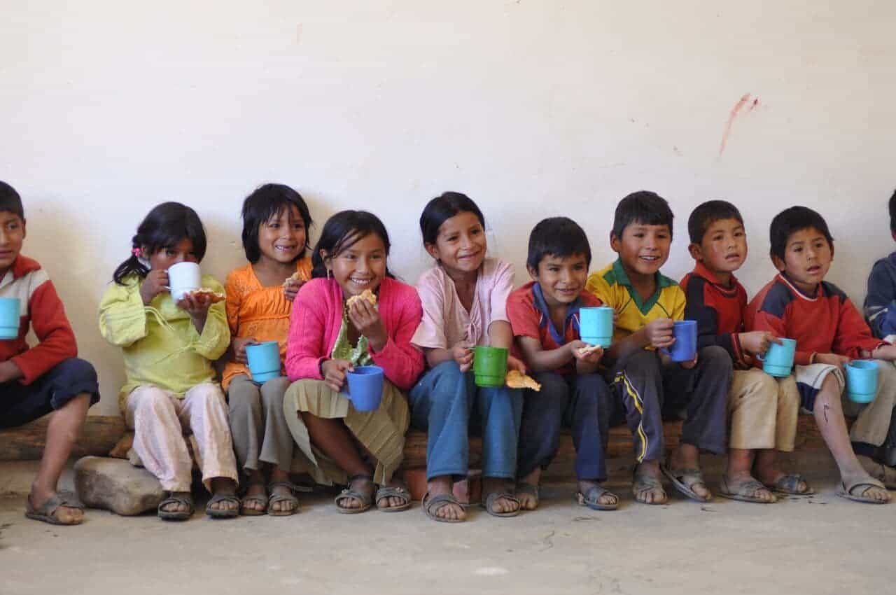 smiling Bolivian children