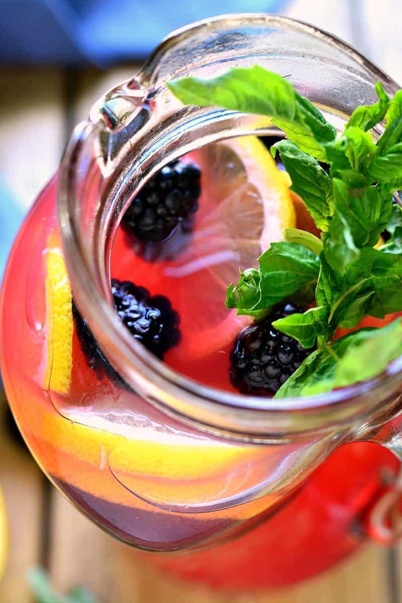 Blackberry Basil Vodka Lemonade Lemon Tree Dwelling