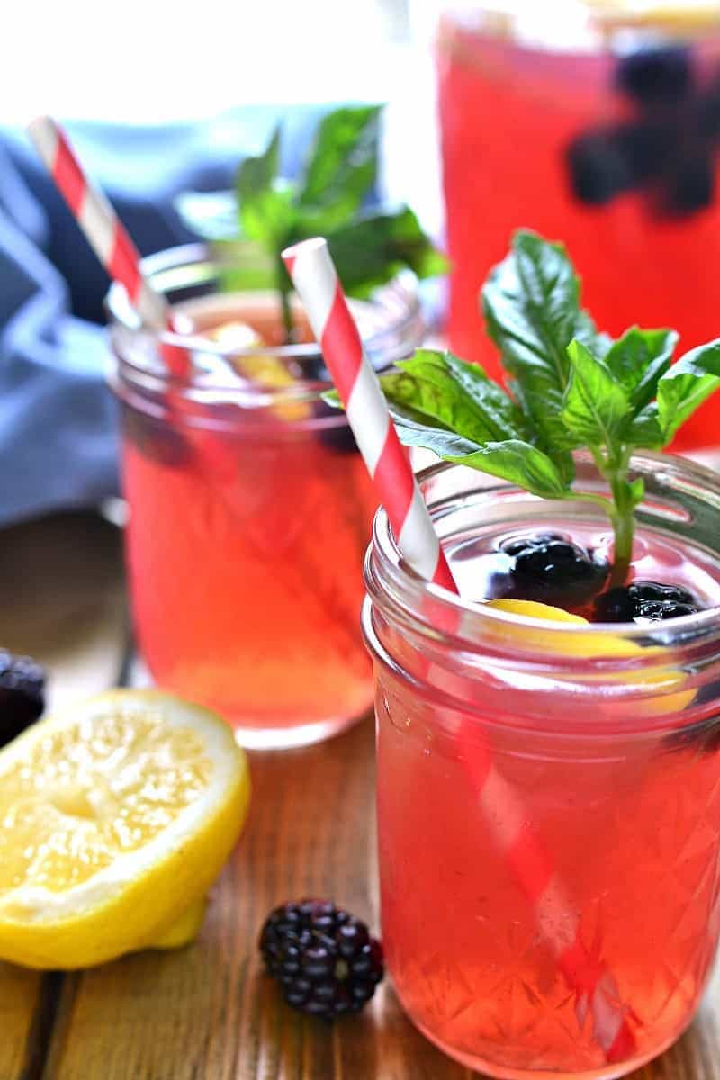 Blackberry Basil Vodka Lemonade Lemon Tree Dwelling