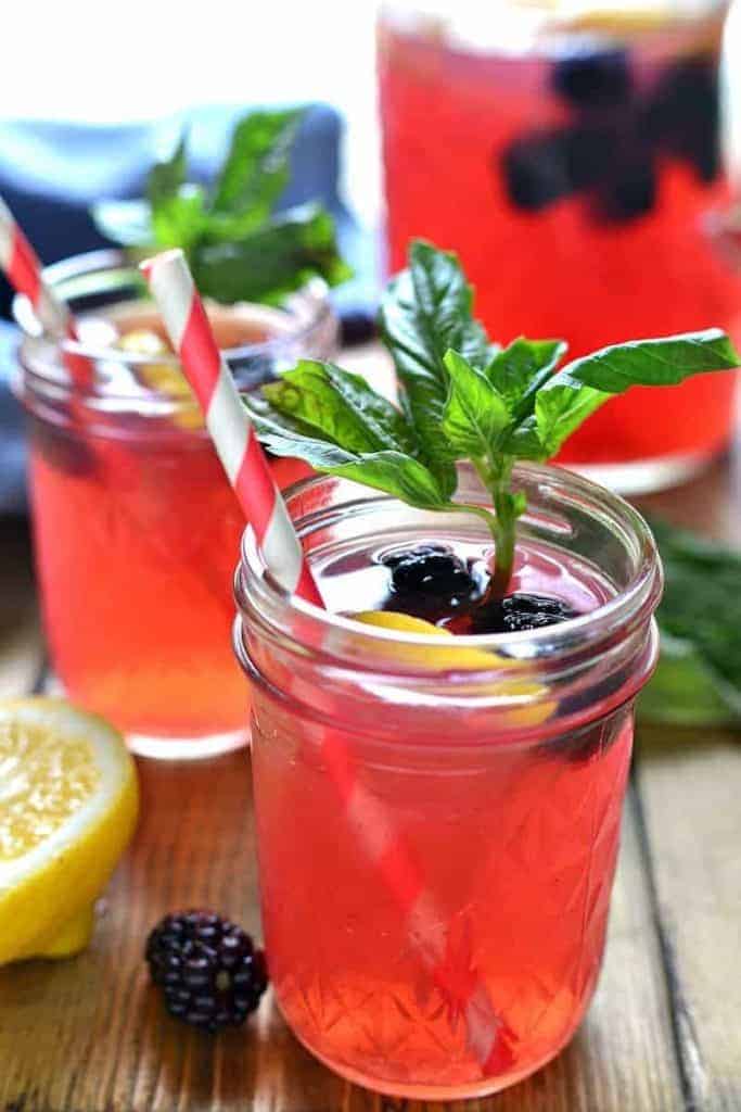 Blackberry Basil Vodka Lemonade Lemon Tree Dwelling