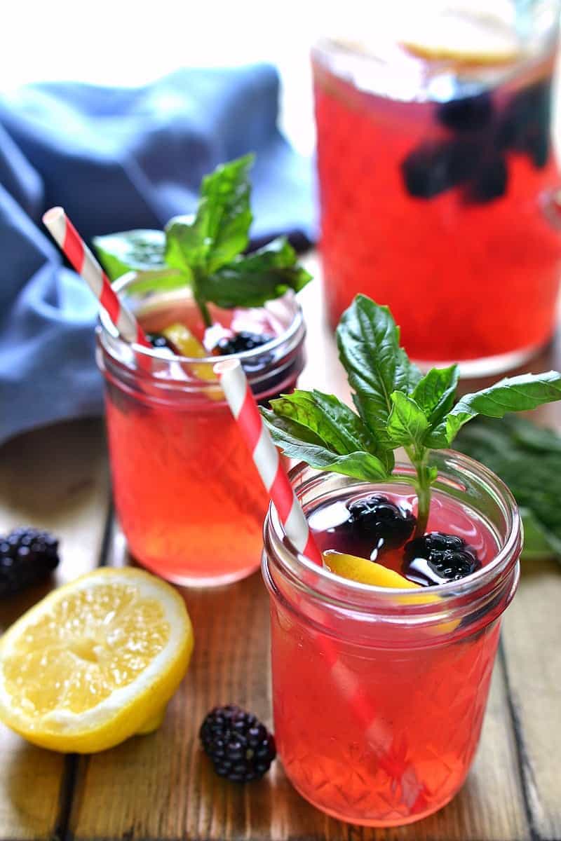 Blackberry Basil Vodka Lemonade Lemon Tree Dwelling