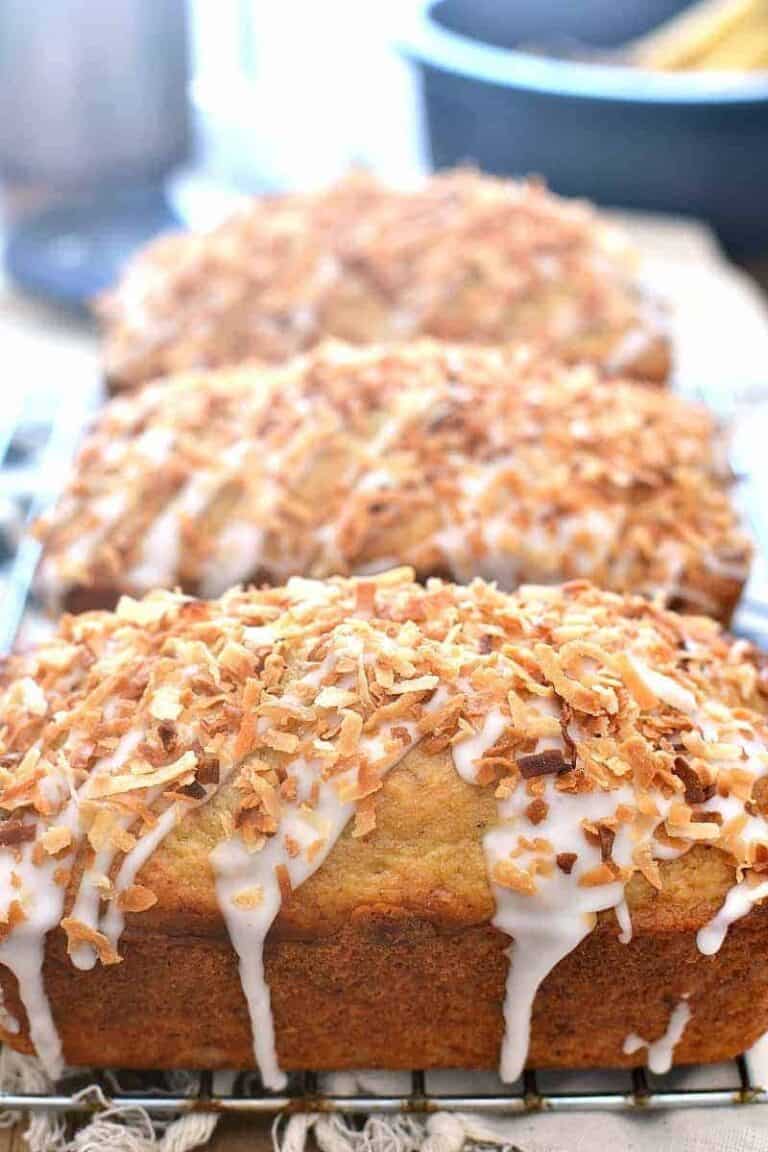 Coconut-Rum Banana Bread