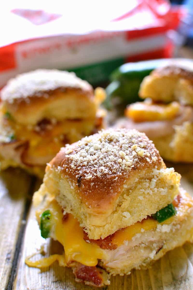 These JalapeÃ±o Popper Baked Turkey Sandwiches are a delicious pairing of two favorites!
