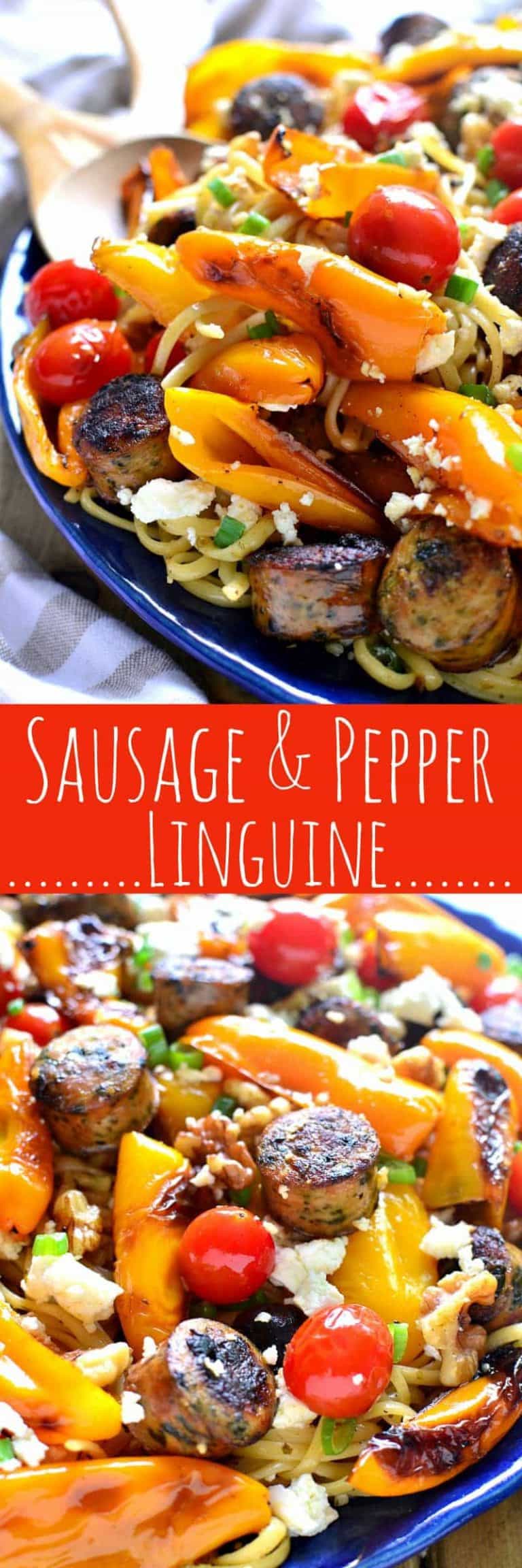 Sausage & Pepper Linguine – Lemon Tree Dwelling