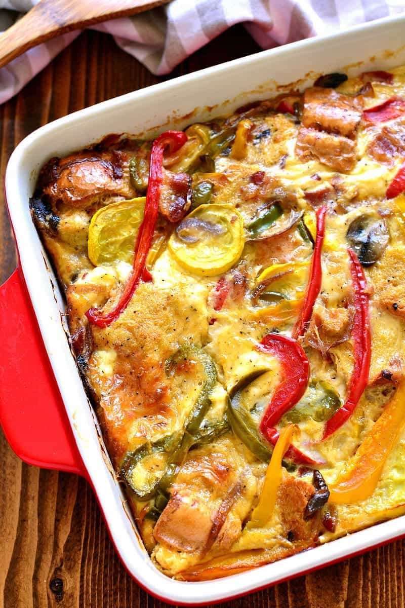 Summer Vegetable Breakfast Strata Lemon Tree Dwelling