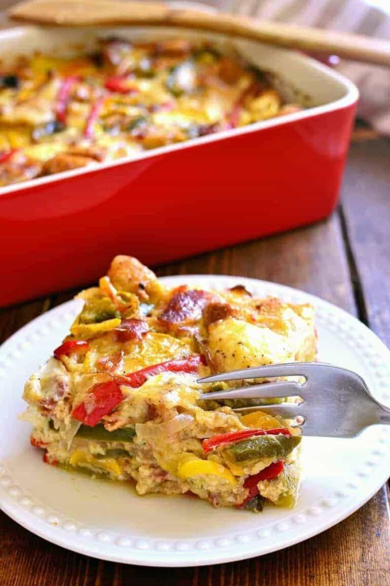 Summer Vegetable Breakfast Strata