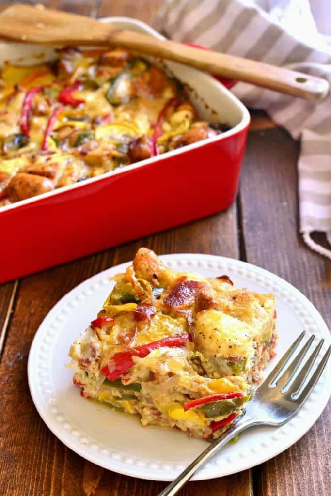 Summer Vegetable Breakfast Strata