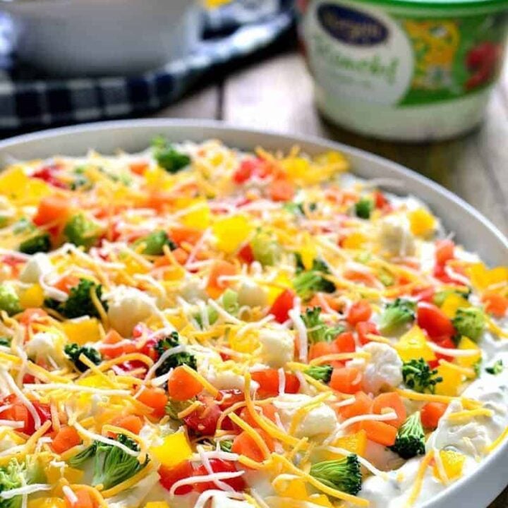 Veggie Pizza Dip