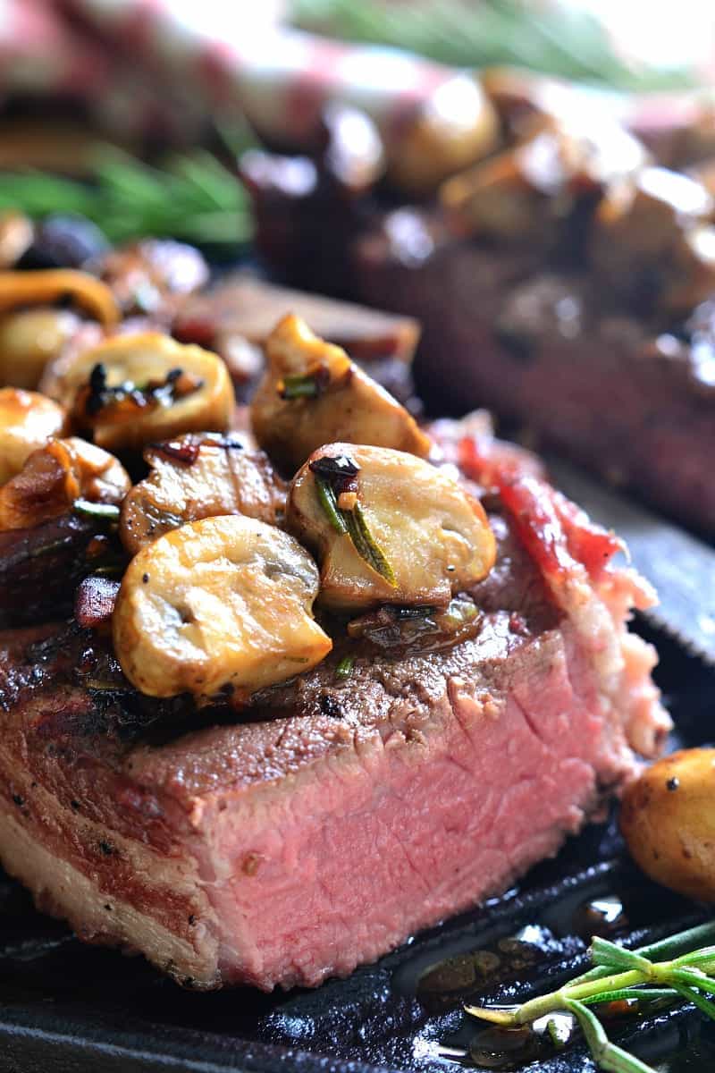 Grilled Steak with Herb Truffled Mushrooms Lemon Tree Dwelling