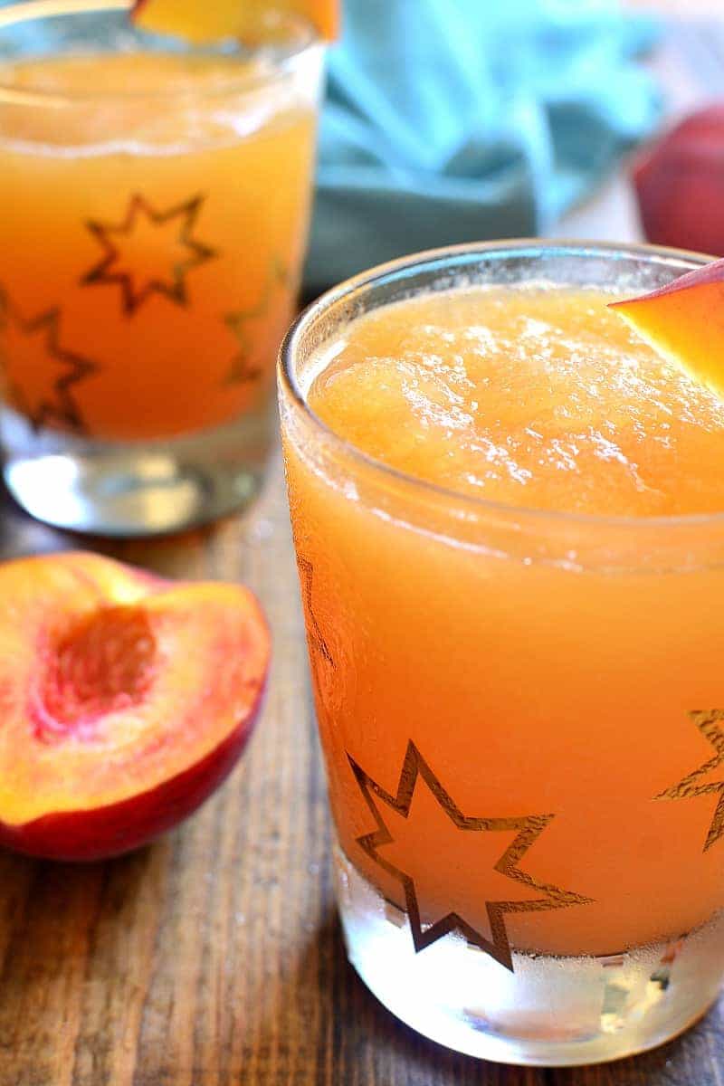 frozen peach slush lemon