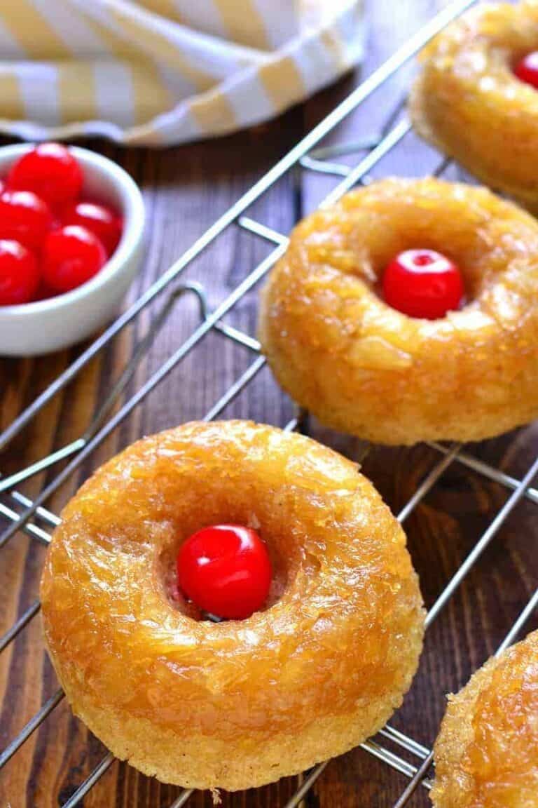Pineapple Upside Down Donuts