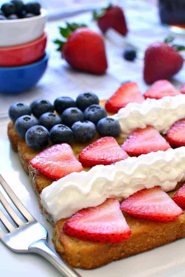 Red, White & Blue Patriotic French Toast Sticks