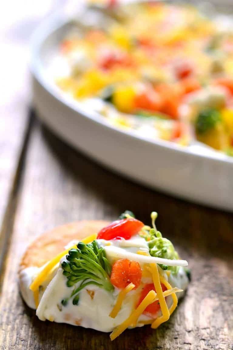 Veggie Pizza Dip Lemon Tree Dwelling