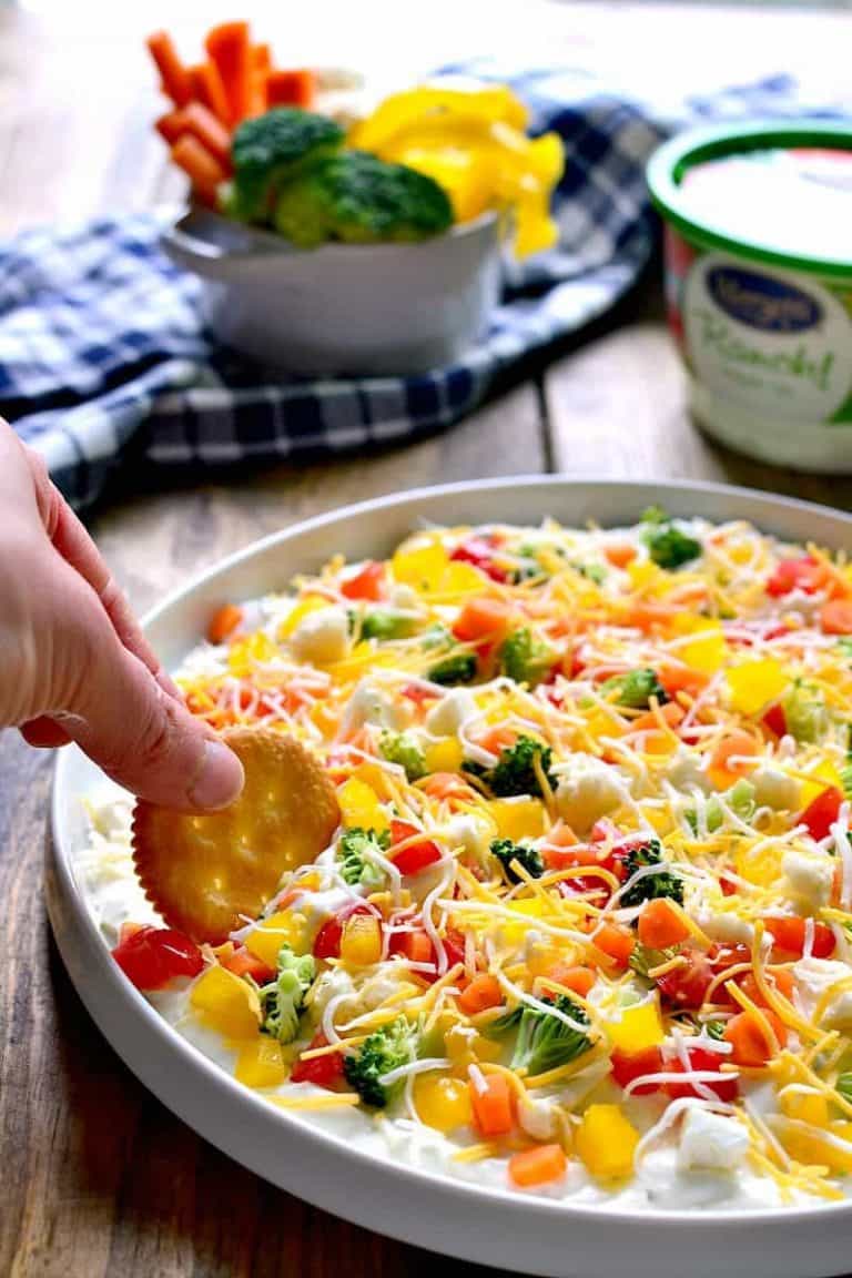 Veggie Pizza Dip Lemon Tree Dwelling
